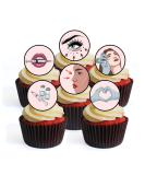 24 Aesthetic Nurse Cupcake Toppers Aesthetic Practitioner Theme Edible Premium Thickness SWEETENED Vanilla Wafer Discs Cake Decorations - Buy Online on SooperMarket.com