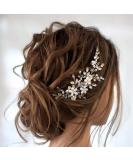 Jakawin Bride Wedding Hair Comb Flower Girls Bridal Hair Accessories Hair Piece for Women and Girls HC034 (Silver) - Buy Online on SooperMarket.com