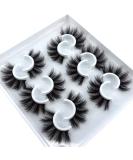 HBZGTLAD 5pairs/6 Pairs Fluffy False Eyelashes Natural Faux Mink Strip 3D Lashes Pack (MDF-12) - Buy Online on SooperMarket.com