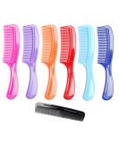 LUXXII Styling Essentials Round Handle Comb Set - 6 Pack of Colorful Combs with Bonus 5 Favorict Pocket Comb (A) - Buy Online on SooperMarket.com