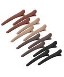 12 PCS Hair Clips for Styling Sectioning, YISSION 3.1 Inch Matte Alligator Hair Clips Hair Barrettes No Crease Duck Billed Hair Clip, Hair Styling Accessories for Women Girls Khaki,Black,Brown,Coffee - Buy Online on SooperMarket.com