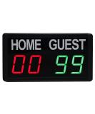 GAN XIN Portable Electronic Scoreboard with Remote | 1-99 Digital Score Keeper for Volleyball, Basketball, Football, and More - 1.8inch Red+Green - Buy Online on SooperMarket.com