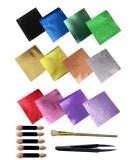 DECONICER 12 Colors Imitation Gold Leaf Sheets - 600 Pieces for Arts & Crafts - Gilding, Furniture, Paintings - Multi-Color Foil Papers & Tools (3.15x3.35 inches) - Buy Online on SooperMarket.com