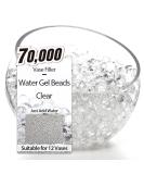 Clear Water Gel Beads for Vases - 70,000 Pcs | Transparent Pearls for Vase Filler, Floating Pearls & Candles, Wedding Centerpiece Decor - Buy Online on SooperMarket.com