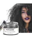 Temporary hair color styling hair hartone for men women natural hairstyle pomade temporary hair dye wax for party cosplay & halloween 4.23 ounces (black) #3 black - Buy Online on SooperMarket.com