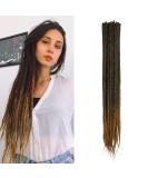 Thin 0.6cm long synthetic dreadlock extensions Handmade 20 inch 20 strand crochet hair long crochet braids hip-hop style soft dreads hair extensions mt1b-27# 20inch-two colors mt1b-27# - Buy Online on SooperMarket.com