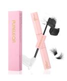 PURELEOR DIY Eyelash Extension Bond and Seal Strong Hold Gentle Comfortable Lash Adhesive for All Day Wear for Use With PURELEOR Cluster Eyelash Wispies Easy to Remove (Black) Black 5ml+Seal 5ml - Buy Online on SooperMarket.com