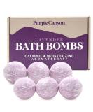 Purple Canyon Lavender Bath Bombs - Relaxing Natural Self Care Gift for Women - Buy Online on SooperMarket.com