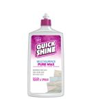 Quick Shine Pure Floor Wax 27oz | A Buffable, Waterproof Finish for Regular and Hardwood Floors | Restore Protect Refresh - Buy Online on SooperMarket.com
