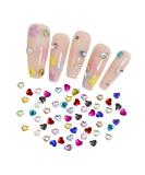 Heart Nail Rhinestones 90 Pcs Acrylic Flatback 3mm Heart Nail Charms Nail Art Rhinestones Gems 3D Nail Art Decorations for DIY Crafts Jewelry Making (Mixed) - Buy Online on SooperMarket.com