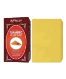Turmeric Soap Bar 4oz - Natural Face & Body Wash for Dark Spots - Vegan Exfoliating Cleanser with Kaolin Clay - Turmeric Healing Skincare - Buy Online on SooperMarket.com
