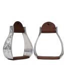 Tahoe Tack Engraved Heavyweight Adult Western Bell Show Stirrups - Quality and Style for Western Riders - Buy Online on SooperMarket.com