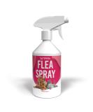 Petsly flea remedies cats & flea remedies dog - 500ml - not coloring - flea spray against fleas ticks lice mites - long -term protection - homemade cat flea remedies with citronella oil & geraniol - Buy Online on SooperMarket.com
