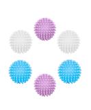 6 Pieces Tumble Dryer Balls Silicone Laundry Balls Anti-Tangle Reusable Washing Machine Balls for Home Washing Machine Quick Drying - Buy Online on SooperMarket.com