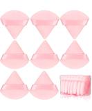 8 Pcs Cotton Powder Puff Face,JASSINS Triangle super soft Both dry and wet Makeup Setting Puff,For Concealer/Loose Powder/Body Powder/Foundation/Blush Makeup Sponge Set (Pink) - Buy Online on SooperMarket.com