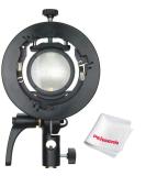 Godox S2 Speedlite S-Type Bracket Bowens Mount Flash Holder for Godox V1 AD200Pro AD400Pro AD200 and Other Flashes, Precise Tilt Control, Large Handle, Integrated Umbrella Mount - Buy Online on SooperMarket.com