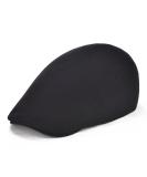 VOBOOM Men's Cotton Flat Ivy Gatsby Newsboy Driving Hat Cap Black - Buy Online on SooperMarket.com