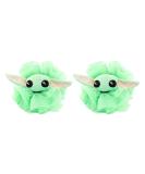 Star Wars The Mandalorian Grogu Loofah Set - 2 Piece Baby Yoda Bath & Shower Scrubber Sponge for Kids - Green - Buy Online on SooperMarket.com