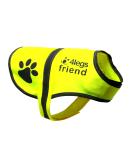 Yellow Reflective Dog Safety Vest with Leash Hole - High Visibility for Outdoor Activities | 4LegsFriend (X-Small) - Buy Online on SooperMarket.com