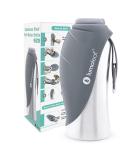 Lumoleaf dog drinking bottle for on the go 800ml stainless steel drinking bottle dog portable pet water bottle dogs water dispenser travel accessories for hiking and camping (gray) - Buy Online on SooperMarket.com