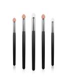 Wllhyf Make-up brush set eye shadow Applicator sponge eyeshadow brush sets reusable washable professional eyeshadow applicator brush set (5pcs black) 5PCs black - Buy Online on SooperMarket.com