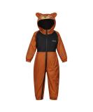 Regatta Kids Mudplay III Insulated Animal All-in-One Suit - 5-6 Years, Copper Almond/Black Bear - Buy Online on SooperMarket.com