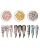Weilisu Rhinestone Letters Nail Studs - Gold, Silver, Rose Gold | 3D Capital Rhinestone English Alphabet Charm for DIY Manicure Nails - Buy Online on SooperMarket.com
