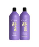 So Silver Purple Shampoo & Conditioner Set - 33.8 Fl Oz | Neutralizes Yellow Tones, Nourishes Hair | Blonde, Grey, Platinum, Bleached Hair | Color Treated | Packaging May Vary - Buy Online on SooperMarket.com