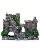 Movoja Aquarium Decoration - Medieval Castle Ornament for Freshwater & Saltwater Aquariums - Ruin Ritterburg Castle Accessory - Buy Online on SooperMarket.com