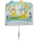 Dalber children wall lamp children's lamp wall lamp children's room animals jungle my little youngle lion elephants giraffen crocodile 76118 E27 - Buy Online on SooperMarket.com