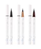 Vtrem 3PCS Eyeliner Pen Set - No-Skip Ultra-Fine Tip Liquid Eyeliner Pencil for Women - Waterproof Smudgeproof Long-Lasting Eye Liners in Black/Brown/Coffee Color - 0.56oz - Buy Online on SooperMarket.com