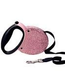 Extendable Rhinestone Dog Leash - Sweet Roller Walking Leash for Small & Medium Dogs Cats - International Shipping Available - Buy Online on SooperMarket.com