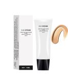 Skin Tone Adjusting CC Cream SPF 50,Cosmetics CC Cream, Colour Correcting Self Adjusting for Mature Skin,All-In-One Face Sunscreen and Foundation,Pre-makeup Primer Moisturizing Skin Concealer Brightening Skin Tone,Natural  - Buy Online on SooperMarket.com