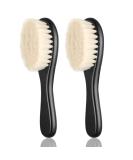 Barber Fade Brush Set - 2 Pieces Soft Beard Brush and Neck Duster with Wooden Handle for Hair Cutting Kits - Buy Online on SooperMarket.com