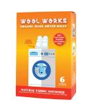 Organic Wool Dryer Balls 6-Pack - 100% Natural Fabric Softener - Extra-Large - 2 Ounces Each - Buy Online on SooperMarket.com