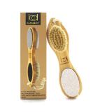 ICDI ICANdOIT Natural Bamboo Foot File Callus Remover-Multi Purpose 4 in 1 Feet Pedicure kit with Foot Care Bristle Brush Pumice Stone Foot rasp Sand Paper 1 Count (Pack of 1) - Buy Online on SooperMarket.com