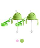 3-in-1 Weighted Straw Sippy Cup Conversion Kit for Comotomo Bottles | 2 Pack Green | Compatible with 5 & 8 oz Bottles | Versatile Extended Use | Comotomo Straw Cup Converter - Buy Online on SooperMarket.com