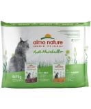Almo Nature Functional Anti Hairball Multipack Complete Wet Cat Food -3 pouches with Beef/3 pouches with Chicken (pack of 6 pouches x70g) - Buy Online on SooperMarket.com