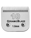 BESTBOMG Pet Clipper Blades - 1.5mm Stainless Steel Ceramic Blade Compatible with Oster, Wahl, Andis Dog Clippers - Buy Online on SooperMarket.com
