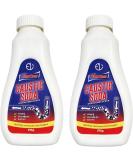 Industrial-Strength Fast-Action Caustic Drain Cleaner (750g) - Dual Pack of 375g Bottles for Tough Clogs and Backlogs - Buy Online on SooperMarket.com