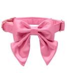 Buy Lionet Paws Comfortable Silk Dog Collar with Removable Fly for Small Dogs | Perfect Fit 25-40cm | 1 Pack - Peach - Buy Online on SooperMarket.com