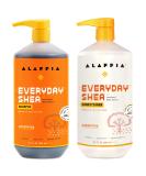 Alaffia EveryDay Shea Shampoo & Conditioner for Dry Hair | Moisturizing & Restoring with Fair Trade Unrefined Shea Butter | 32 oz | International Shipping Available - Buy Online on SooperMarket.com
