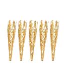 ARTIBETTER 100pcs Flower Bead Caps - Tibetan Style Metal Filigree Cones for DIY Jewelry Making (Golden) - Buy Online on SooperMarket.com