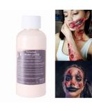 Yeweian Liquid Latex SFX Makeup 2.1 Oz - Halloween Monster Zombie Clown Makeup for Scald Burn Scar Wound Cut Skin Decay - Prosthetics & Old Age Wrinkle Effects - Light Flesh - Buy Online on SooperMarket.com