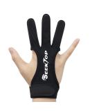 Seektop Archery Gloves Shooting Hunting Leather Three Finger Protector for Youth Adult Beginner Black Medium - Buy Online on SooperMarket.com