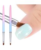 cobee Nail Polish Clean Up Brush  2PCS Nail Art Clean Up Brushes Nail Painting Brushes Nail Remover Brush Nail Pen Painting Tools for Nail Art Design Manicure Mistake Cleaning(Round  Angled) - Buy Online on SooperMarket.com
