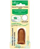 Clover Natural Fit Leather Thimble Small  Lt. Brown - Buy Online on SooperMarket.com