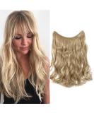 Silk-Co hair extension with rubber band adjustable secrets hair part synthetic extensions with cord invisible corrugated extensions for women ashblond 50cm 50 cm ashblond - Buy Online on SooperMarket.com