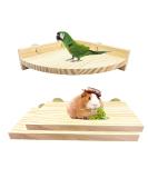 3PCS Bird Platform Perch Stand Natural Wood Budgie Parrot Toys and Accessories for Cage for Chinchilla Mouse Rat Dwarf Hamster - Box Packaging - Buy Online on SooperMarket.com