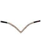 Start Wodenhringriemen Horse Glitter Headband | Leather Diamond Stirrup Strap for Warmblood Thoroughbred & Pony | COB Black/Shimmering - Buy Online on SooperMarket.com